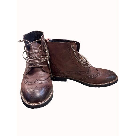 Dr Scholls men’s brown leather oxford boots size 12M SKu 4890 main image 12